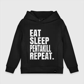 Детское худи Oversize хлопок с принтом EAT SLEEP PENTAKILL REPEAT , френч-терри — 70% хлопок, 30% полиэстер. Мягкий теплый начес внутри —100% хлопок | боковые карманы, эластичные манжеты и нижняя кромка, капюшон на магнитной кнопке | Тематика изображения на принте: ahri | akali | ashe | carry | darius | draven | eat | eat sleep pentakill repeat | ezreal | fizz | galio | game | garen | jax | jhin | jinx | kill | league of legends | lol | penta | pentakill | repeat | sleep | игра |