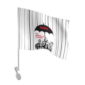 Флаг для автомобиля с принтом The Umbrella Academy Season 3 , 100% полиэстер | Размер: 30*21 см | netflix | rain | superheroes | the umbrella academy | tv series | umbrella | академия амбрелла | дождь | зонтик | нетфликс | сериал | супергерои