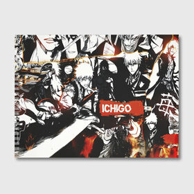 Альбом для рисования с принтом Bleach Блич Ичиго Курасаки , 100% бумага
 | матовая бумага, плотность 200 мг. | Тематика изображения на принте: anime | bleach | blitch | ichigo | manga | naruto | one piece | аниме | блич | итиго | ичиго | курасаки | куросаки | манга | наруто