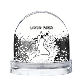 Снежный шар с принтом KIZARU: HAUNTED FAMILY. , Пластик | Изображение внутри шара печатается на глянцевой фотобумаге с двух сторон | Тематика изображения на принте: born to trap | haunted family | kizaru | rep | кизару | музыка | олег нечипоренко | репер | рэп | хантед фэмили