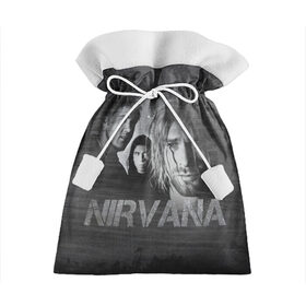 Подарочный 3D мешок с принтом Нирвана , 100% полиэстер | Размер: 29*39 см | Тематика изображения на принте: kurt cobain | nirvana | rock | курт кобейн | нирвана | рок