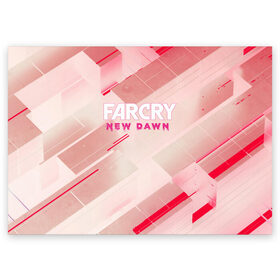 Поздравительная открытка с принтом FARCRY / ФАРКРАЙ (S) , 100% бумага | плотность бумаги 280 г/м2, матовая, на обратной стороне линовка и место для марки
 | far cry | far cry 5 | far cry new dawn | farcry | fc 5 | fc5 | game | new dawn | игры | постапокалипсис | фар край | фар край 5