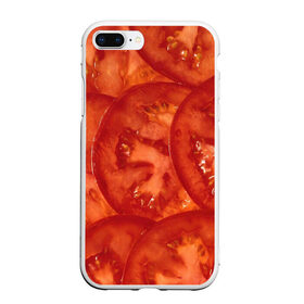 Чехол для iPhone 7Plus/8 Plus матовый с принтом Помидорки , Силикон | Область печати: задняя сторона чехла, без боковых панелей | арт | еда | лето | овощ | овощи | помидор | помидорки | помидоры | рисунок | томат | томаты