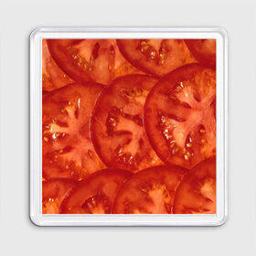 Магнит 55*55 с принтом Помидорки , Пластик | Размер: 65*65 мм; Размер печати: 55*55 мм | арт | еда | лето | овощ | овощи | помидор | помидорки | помидоры | рисунок | томат | томаты