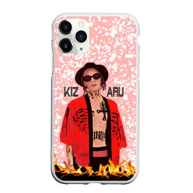 Чехол для iPhone 11 Pro матовый с принтом KIZARU , Силикон |  | death in a cloak | explosion | haunted family lettering | haunted family print | kizaru | rapper | tattoos | белые кляксы | взрыв | кизару | надпись haunted family | певец | принт haunted family | розовый | рэпер | татуировки |