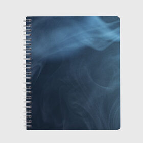 Тетрадь с принтом Дымчатый , 100% бумага | 48 листов, плотность листов — 60 г/м2, плотность картонной обложки — 250 г/м2. Листы скреплены сбоку удобной пружинной спиралью. Уголки страниц и обложки скругленные. Цвет линий — светло-серый
 | smoke | vape | дым | синий дым | туман