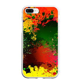 Чехол для iPhone 7Plus/8 Plus матовый с принтом Взрыв красок , Силикон | Область печати: задняя сторона чехла, без боковых панелей | paint | буйство красок | взрыв красок | кляксы | краски