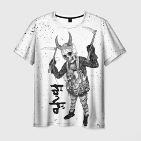 Мужская футболка 3D с принтом Dorohedoro Tidaruma , 100% полиэфир | прямой крой, круглый вырез горловины, длина до линии бедер | Тематика изображения на принте: anime | dorohedoro | ebisu | manga | аниме | дорохедоро | манга | эбису