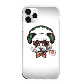 Чехол для iPhone 11 Pro матовый с принтом ХИПСТЕР ПАНДА , Силикон |  | alter ego | always be yourself | be positive | fashion | heart | hipster | диджей | животные | наушники | очки | панда | панда диджей | сердечко | сердце | фанат музыки | хипстер | я есть стиль