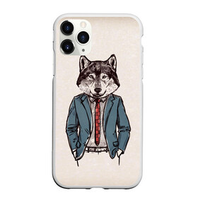 Чехол для iPhone 11 Pro матовый с принтом ХИПСТЕР ВОЛК , Силикон |  | alter ego | always be yourself | be positive | big | fashion | fashion man | hipster | wolf | wolfs | волк | галстук | животные | пиджак | собака | хипстер | я есть стиль