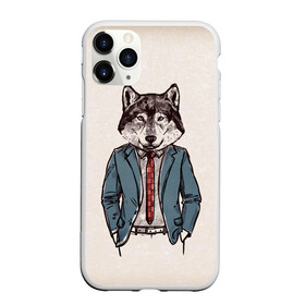 Чехол для iPhone 11 Pro Max матовый с принтом ХИПСТЕР ВОЛК , Силикон |  | alter ego | always be yourself | be positive | big | fashion | fashion man | hipster | wolf | wolfs | волк | галстук | животные | пиджак | собака | хипстер | я есть стиль