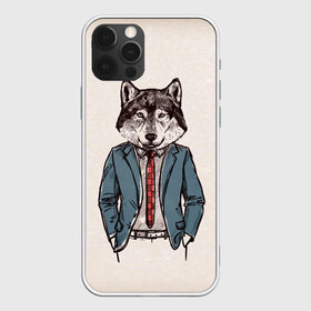 Чехол для iPhone 12 Pro Max с принтом ХИПСТЕР ВОЛК , Силикон |  | alter ego | always be yourself | be positive | big | fashion | fashion man | hipster | wolf | wolfs | волк | галстук | животные | пиджак | собака | хипстер | я есть стиль