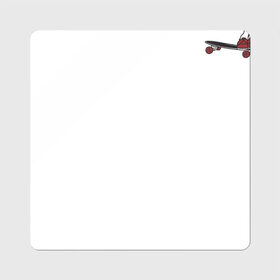 Магнит виниловый Квадрат с принтом Jesus Skate , полимерный материал с магнитным слоем | размер 9*9 см, закругленные углы | Тематика изображения на принте: jesus | skateboard | иссус скейтбордист