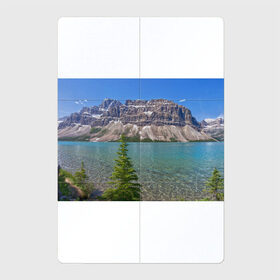 Магнитный плакат 2Х3 с принтом Горное озеро , Полимерный материал с магнитным слоем | 6 деталей размером 9*9 см | lake | mountain | гора | горное озеро | ель | озеро