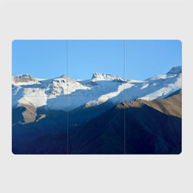 Магнитный плакат 3Х2 с принтом Снежные горы , Полимерный материал с магнитным слоем | 6 деталей размером 9*9 см | mountain | гора | горный массив | горы | снег | снежный склон | эверест