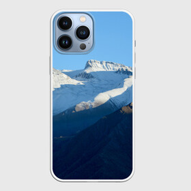 Чехол для iPhone 13 Pro Max с принтом Снежные горы ,  |  | Тематика изображения на принте: mountain | гора | горный массив | горы | снег | снежный склон | эверест