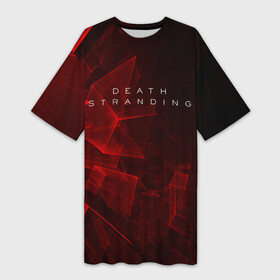 Платье-футболка 3D с принтом DEATH STRANDING (S) ,  |  | death | game | games | hideo | kojima | logo | mads | mikkelsen | sam | stranding | игра | игры | лого | ридус | сэм | хидео кодзима