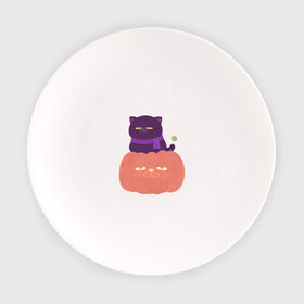 Тарелка с принтом Хеллоуиновский кот , фарфор | диаметр - 210 мм
диаметр для нанесения принта - 120 мм | Тематика изображения на принте: арт | ведьма | кот | кошка | рисунок | сладость чупа чупс | тыква | хеллоуин | хэллоуин | чёрная кошка | чёрный кот | шарф
