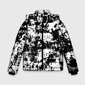 Зимняя куртка для мальчиков 3D с принтом Graffiti , ткань верха — 100% полиэстер; подклад — 100% полиэстер, утеплитель — 100% полиэстер | длина ниже бедра, удлиненная спинка, воротник стойка и отстегивающийся капюшон. Есть боковые карманы с листочкой на кнопках, утяжки по низу изделия и внутренний карман на молнии. 

Предусмотрены светоотражающий принт на спинке, радужный светоотражающий элемент на пуллере молнии и на резинке для утяжки | graffiti | английский | граффити | искусство | надписи | рисунок | стена | текстура | уличный