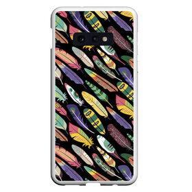 Чехол для Samsung S10E с принтом Feathers , Силикон | Область печати: задняя сторона чехла, без боковых панелей | color | cool | fashion | feather | hipster | круто | мода | перо | хипстер | цвет