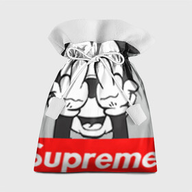 Подарочный 3D мешок с принтом Supreme , 100% полиэстер | Размер: 29*39 см | supreme | маус | мики | мики маус | мики маус суприм | суприм