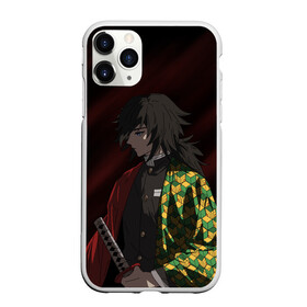 Чехол для iPhone 11 Pro матовый с принтом ГИЮ ТОМИОКА , Силикон |  | anime | demon slayer | kimetsu no yaiba | аниме | бесконечный поезд | гию томиока | зеницу | иноске | иноске хашибира | клинок | клинок рассекающий демонов | манга | недзуко | незука | незуко | нэзуко