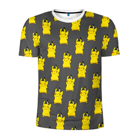 Мужская футболка 3D спортивная с принтом Пикачу эмодзи , 100% полиэстер с улучшенными характеристиками | приталенный силуэт, круглая горловина, широкие плечи, сужается к линии бедра | Тематика изображения на принте: baby | cartoon | emoji | happy | kawaii | pika pika | pikachu | pokemon go | team | детям | зайчик | иви | кавайный | кролик | малыш | мордочка | мультяшный | персонажи аниме | пика пика | пикачу | покемоны | улыбка | ушки | щеки | эмоции | 