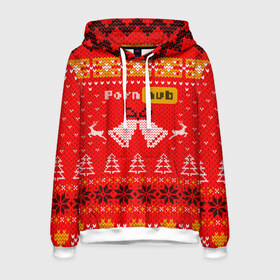Мужская толстовка 3D с принтом Pornhub рождественский свитер , 100% полиэстер | двухслойный капюшон со шнурком для регулировки, мягкие манжеты на рукавах и по низу толстовки, спереди карман-кенгуру с мягким внутренним слоем. | Тематика изображения на принте: 2021 | christmas | knit | knitted | merch | new year | sweater | ugly sweater | вязанный | вязяный | зимний | лого | логотип | мерч | новый год | олени | рождественский | рождество