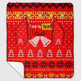 Плед с рукавами с принтом Pornhub рождественский свитер , 100% полиэстер | Закругленные углы, все края обработаны. Ткань не мнется и не растягивается. Размер 170*145 | Тематика изображения на принте: 2021 | christmas | knit | knitted | merch | new year | sweater | ugly sweater | вязанный | вязяный | зимний | лого | логотип | мерч | новый год | олени | рождественский | рождество