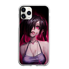 Чехол для iPhone 11 Pro Max матовый с принтом Play with me , Силикон |  | anime | evil | girl | аниме | больная | вредная | глаз | глаза | глазки | грудь | девочка | девушка | злая | псих | чокер | чокнутая | язык | язычок