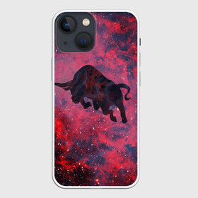 Чехол для iPhone 13 mini с принтом Бык ,  |  | 2021 | bull | space | бык | год быка | космос