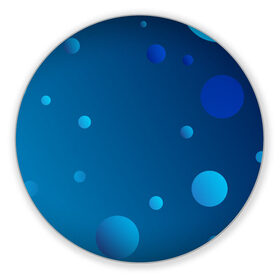 Коврик для мышки круглый с принтом Пузыри , резина и полиэстер | круглая форма, изображение наносится на всю лицевую часть | градиент | круг | пузыри | пузырь | шар