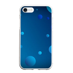 Чехол для iPhone 7/8 матовый с принтом Пузыри , Силикон | Область печати: задняя сторона чехла, без боковых панелей | градиент | круг | пузыри | пузырь | шар