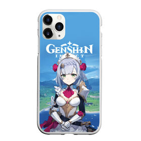 Чехол для iPhone 11 Pro матовый с принтом Genshin Impact , Силикон |  | anime | genshin impact | genshin impact аниме | sucrose | wifu | аниме | вайфу | геншн импакт