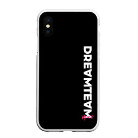 Чехол для iPhone XS Max матовый с принтом DreamTeam , Силикон | Область печати: задняя сторона чехла, без боковых панелей | blogger | bloggers | dream team | dream team house | dreamteam | dth | tik tok | tik tok house | блогер | блогеры | тик ток | тиктокеры