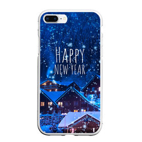 Чехол для iPhone 7Plus/8 Plus матовый с принтом Happy New Year , Силикон | Область печати: задняя сторона чехла, без боковых панелей | 