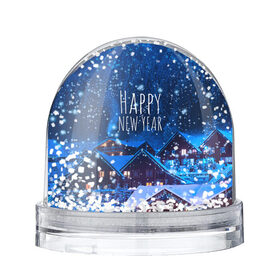 Снежный шар с принтом Happy New Year , Пластик | Изображение внутри шара печатается на глянцевой фотобумаге с двух сторон | 