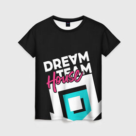 Женская футболка 3D с принтом House , 100% полиэфир ( синтетическое хлопкоподобное полотно) | прямой крой, круглый вырез горловины, длина до линии бедер | blogger | bloggers | dream team | dream team house | dreamteam | dth | tik tok | tik tok house | блогер | блогеры | тик ток | тиктокеры