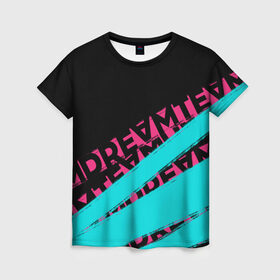 Женская футболка 3D с принтом Dream Team House , 100% полиэфир ( синтетическое хлопкоподобное полотно) | прямой крой, круглый вырез горловины, длина до линии бедер | 
