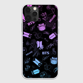 Чехол для iPhone 12 Pro Max с принтом BTS , Силикон |  | bangtan boys | big hit | bts | bts army | j hope | jimin | jin | jungkook | k pop | kpop | love yourself | map of the soul | rm | suga | v | wings | автограф | бтс | к поп