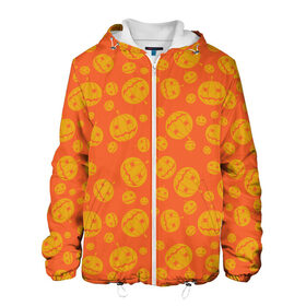 Мужская куртка 3D с принтом Helloween Pumpkin - Хеллоуин , ткань верха — 100% полиэстер, подклад — флис | прямой крой, подол и капюшон оформлены резинкой с фиксаторами, два кармана без застежек по бокам, один большой потайной карман на груди. Карман на груди застегивается на липучку | Тематика изображения на принте: helloween | orange | pumpkin | оранжевый | тыквы | хеллоуин