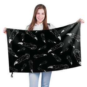 Флаг 3D с принтом Jujutsi Kaisen Sukuna - Пальцы , 100% полиэстер | плотность ткани — 95 г/м2, размер — 67 х 109 см. Принт наносится с одной стороны | fingers | sukuna | аниме | магическая битва | манга | пальцы | сукуна | черный