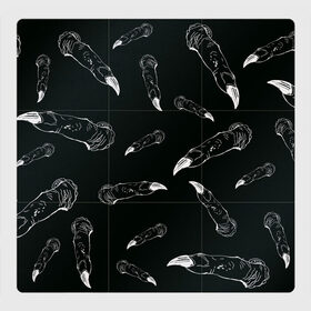 Магнитный плакат 3Х3 с принтом Jujutsi Kaisen Sukuna - Пальцы , Полимерный материал с магнитным слоем | 9 деталей размером 9*9 см | fingers | sukuna | аниме | магическая битва | манга | пальцы | сукуна | черный