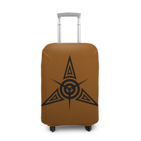 Чехол для чемодана 3D с принтом Авиатор тату , 86% полиэфир, 14% спандекс | двустороннее нанесение принта, прорези для ручек и колес | авиация | винт самолёта. | знаки | самолёты | симметрия | татуировка | узоры