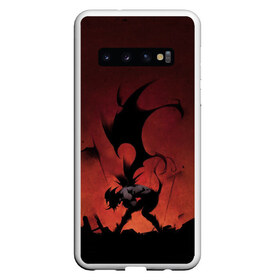 Чехол для Samsung Galaxy S10 с принтом Asta demon , Силикон | Область печати: задняя сторона чехла, без боковых панелей | anime | asta | black clover | demon | magic | yuno | аниме | аниме черный клевер | анимэ | аста | демон | клевер | магия | черный клевер | юно