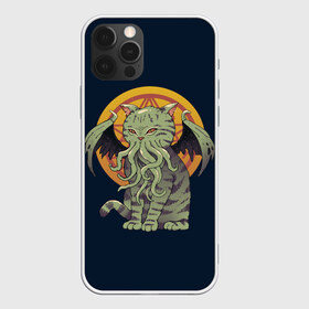 Чехол для iPhone 12 Pro Max с принтом Cathulhu , Силикон |  | cat | cathulhu | cats | cthulhu | ocean | sea | бездна | котенок | котэ | котяра | котята | кошка | ктулху | море | океан