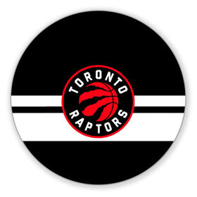 Коврик для мышки круглый с принтом TORONTO RAPTORS , резина и полиэстер | круглая форма, изображение наносится на всю лицевую часть | basketball | canada | logo | nba | raptors | sport | team | toronto | usa | баскетбол | канада | логотип | мяч | нба | полосы | рэпторс | спорт | сша | торонто | черный