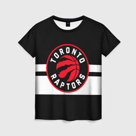 Женская футболка 3D с принтом TORONTO RAPTORS , 100% полиэфир ( синтетическое хлопкоподобное полотно) | прямой крой, круглый вырез горловины, длина до линии бедер | basketball | canada | logo | nba | raptors | sport | team | toronto | usa | баскетбол | канада | логотип | мяч | нба | полосы | рэпторс | спорт | сша | торонто | черный