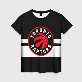 Женская футболка 3D с принтом TORONTO RAPTORS , 100% полиэфир ( синтетическое хлопкоподобное полотно) | прямой крой, круглый вырез горловины, длина до линии бедер | Тематика изображения на принте: basketball | canada | logo | nba | raptors | sport | team | toronto | usa | баскетбол | канада | логотип | мяч | нба | полосы | рэпторс | спорт | сша | торонто | черный