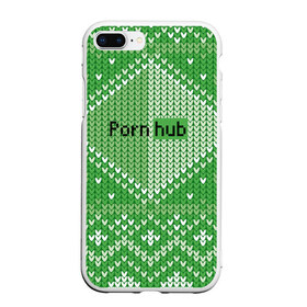 Чехол для iPhone 7Plus/8 Plus матовый с принтом PornHub , Силикон | Область печати: задняя сторона чехла, без боковых панелей | cool | fashion | green | hype | pattern | rdmerryhab | зеленый | круто | мода | узор | хайп